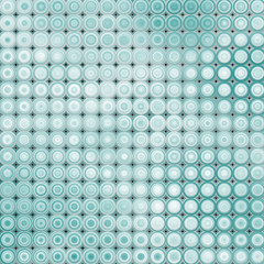 3d abstract tiled bubble background in blue white