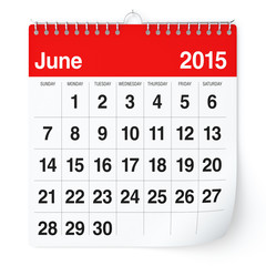 June 2015 - Calendar