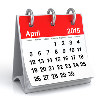 April 2015 - Calendar