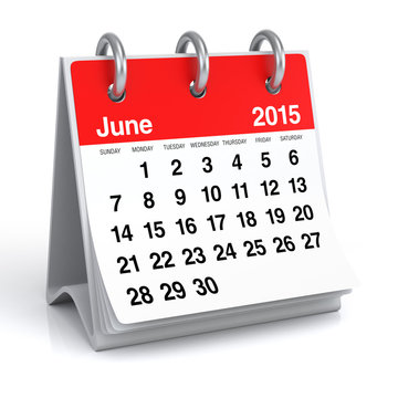 June 2015 - Calendar