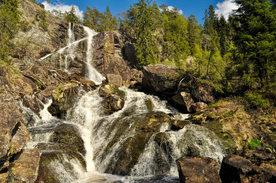 Waterfall between Sweden and Norway