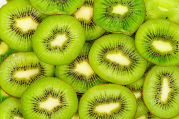 Kiwi,Slices of kiwi