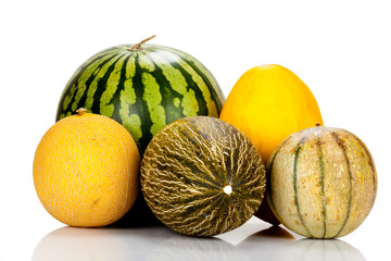 Verschiedene reife Melonensorten