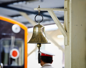 bell in railway station