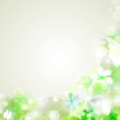Abstract green element for design