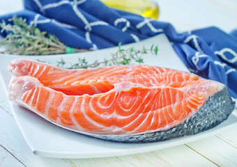 raw salmon