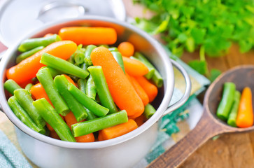 carrot and green beans