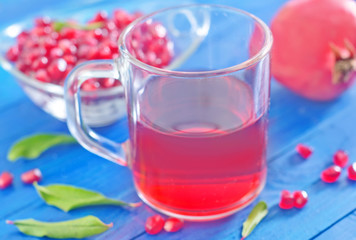 pomegranate and juice