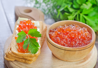 caviar on bread