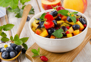 Fresh healthy fruit salad
