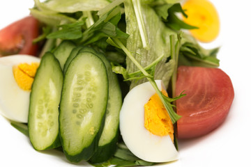 野菜サラダ salad 白背景