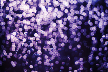 De focesed glitter silver festive christmas lights background