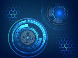 Blue technology Background Design