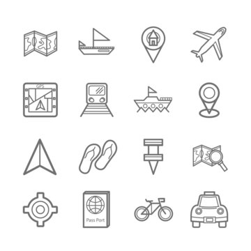 map signal icons eps.10