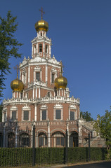 Fototapeta na wymiar Church of the Intercession at Fili, Moscow