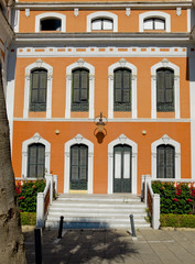 Fototapeta na wymiar Cristobal Colon house in Huelva. (Casa Col—n) Andalucia, Spain
