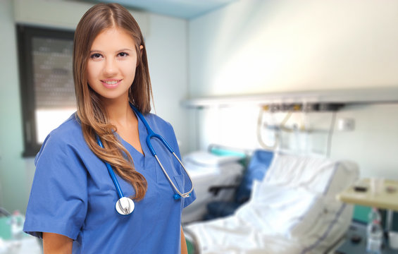 Nurse In A Hospital Room