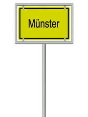 Münster - Ortsschild
