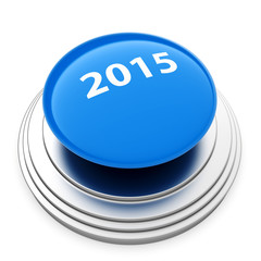 2015 New Year blue button