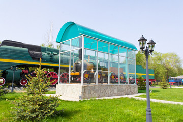 Old rail road locomotive