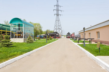 Old rail road locomotive