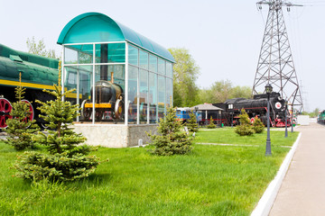 Old rail road locomotive