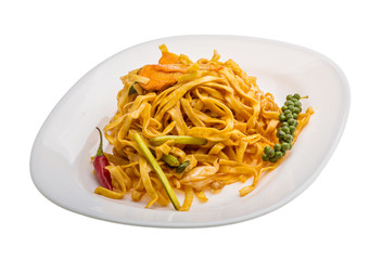 Fried noodles with vegetables