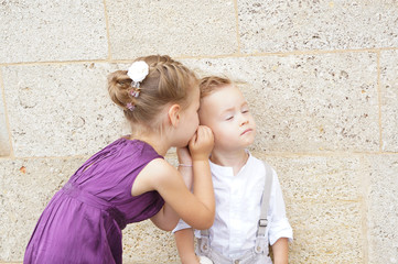 whisper in ear