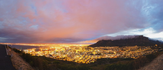 Cape Town and Table Mountain panorama