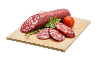 Salami sausages