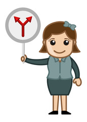 Arrow Sign - Cartoon