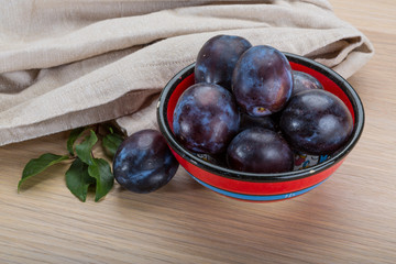 Ripe fresh plum