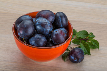 Fresh plums