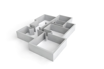 floorplan for a typical house or office building