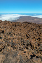 Volcanic rocks at the top of Teide Volcano
