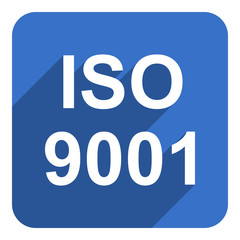 iso 9001 flat  icon