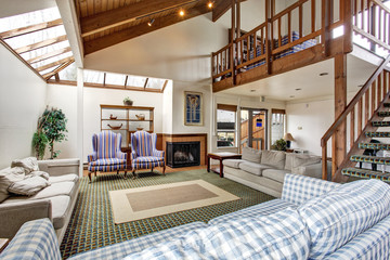 Community Club center with reading area