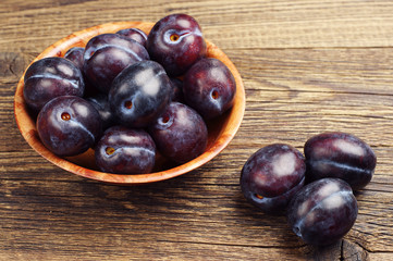 Ripe plums