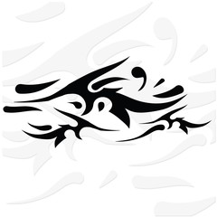 silhouette of tattoo