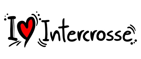 Intercrosse sport love message