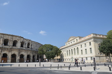 Fototapeta na wymiar Ville de Nîmes, France