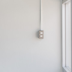 switch light on white wall