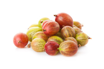 green and red gooseberries