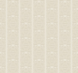 Seamless damask decorative wallpaper