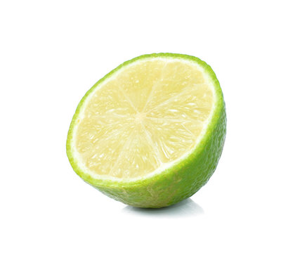 Fresh lime Isolated on white