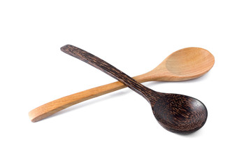 Wooden Spoon Isolated on a white background