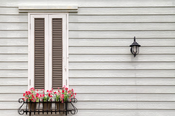 Obraz premium European style window and flower