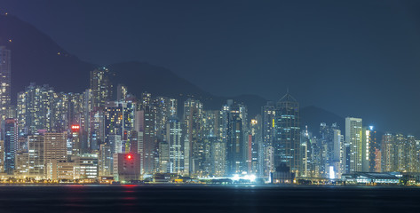 Fototapeta na wymiar Victoria harbor of Hong Kong