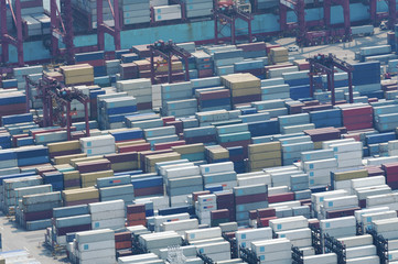 Container port in Hong Kong