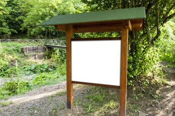 Copyspace in the wood